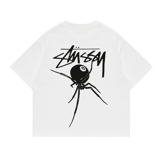 Polera boxi fit araña stussy