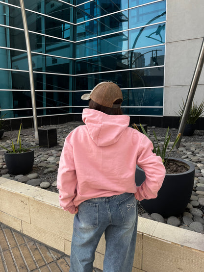 Basic palo rosa  - Hoodie Clásico