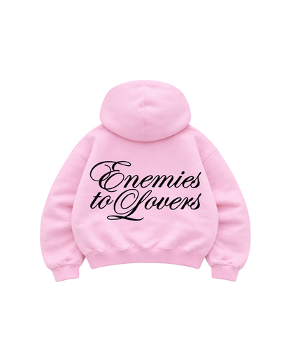 Hoodie Zip Mangas globo enemies to lovers