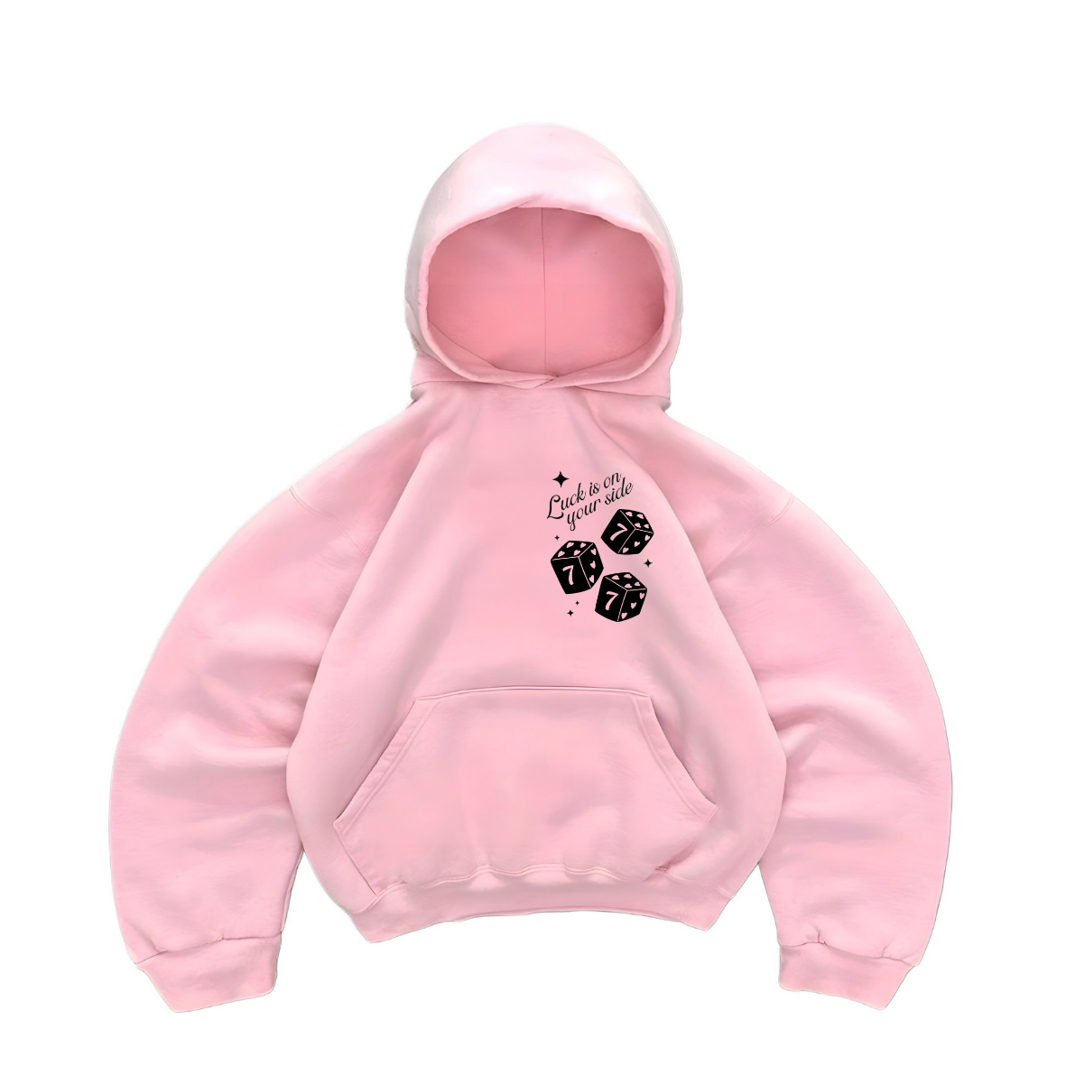 Hoodie modelo manga globo luck