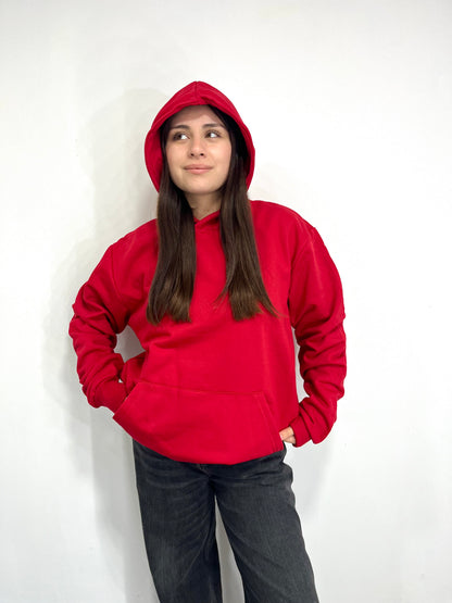 Basic Red - Hoodie Clásico