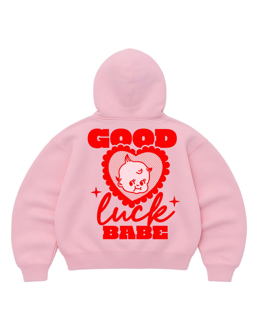 Hoodie mangas globo pink