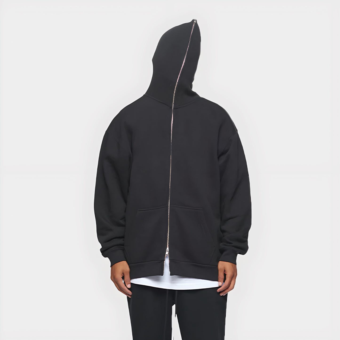 Hoodie mangas globo full zipe