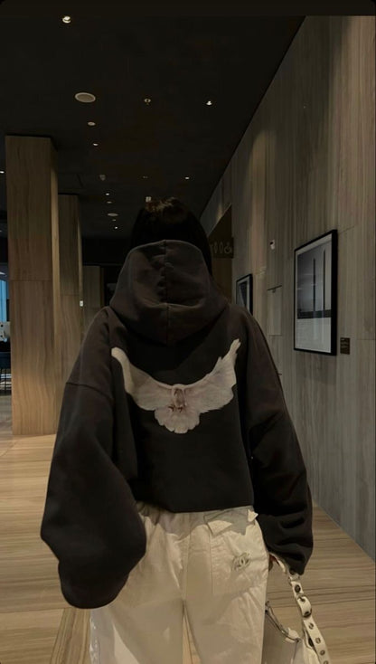 Hoodie dove mangas globo