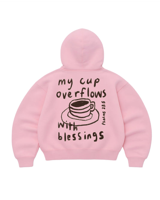 Hoodie god mangas globo pink