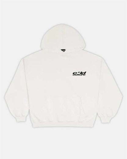 Hoodie blanco  mangas globo cold culture