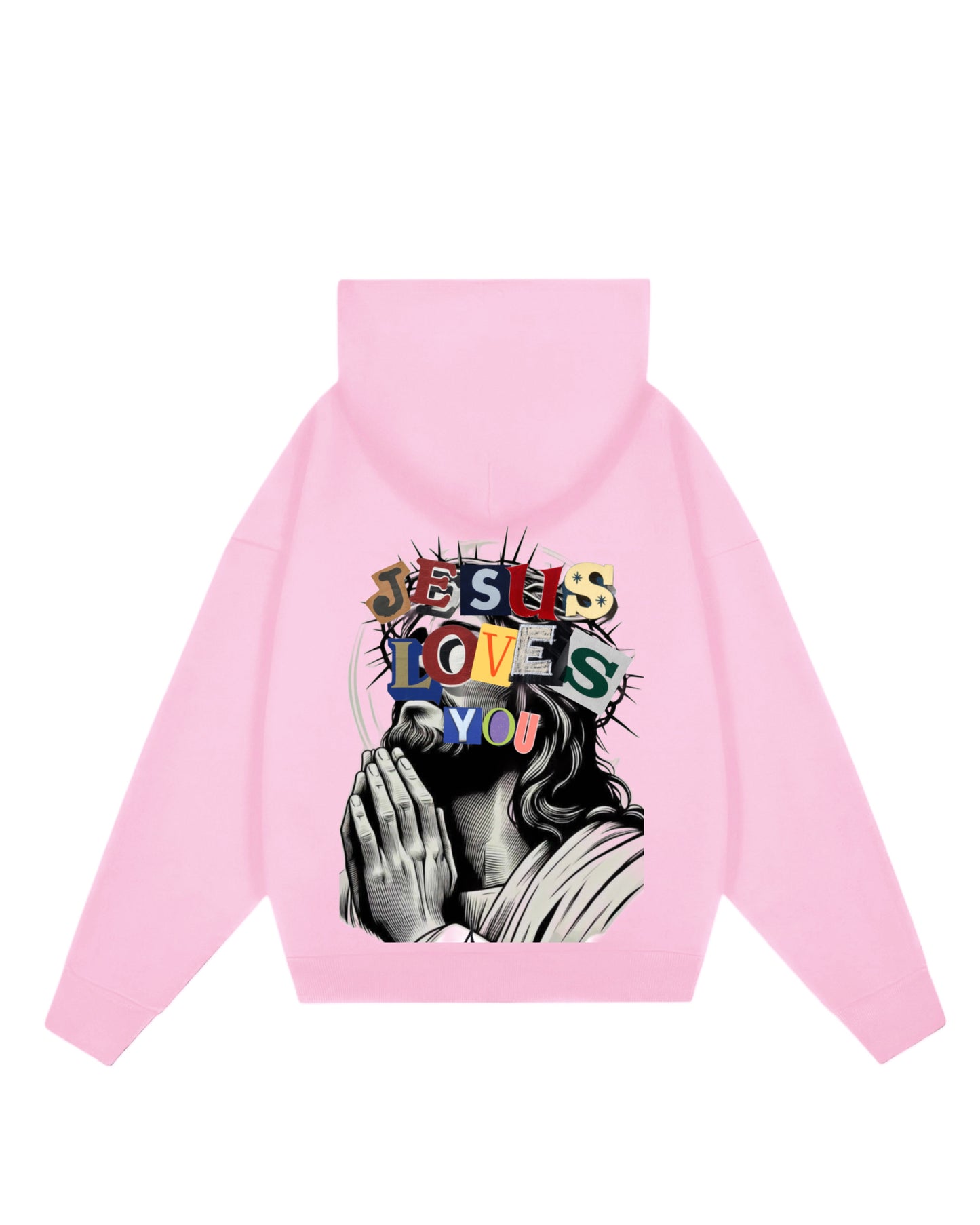 Hoodie rosa Jesús loves you