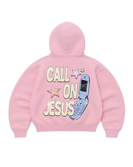Hoodie god mangas globo pink