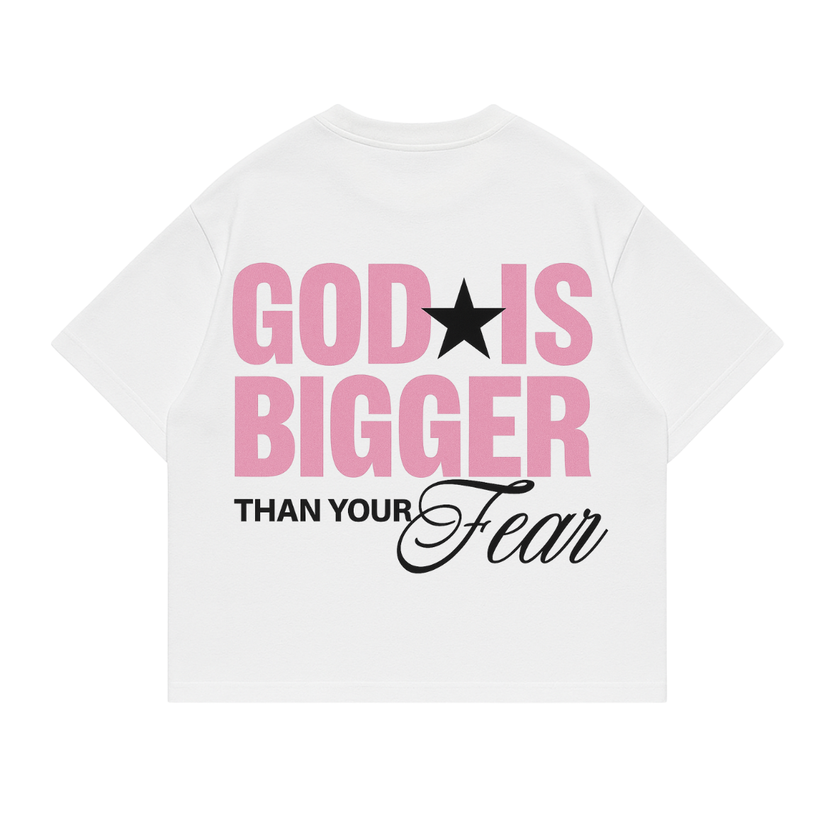 Polera boxi fit god is bigger than