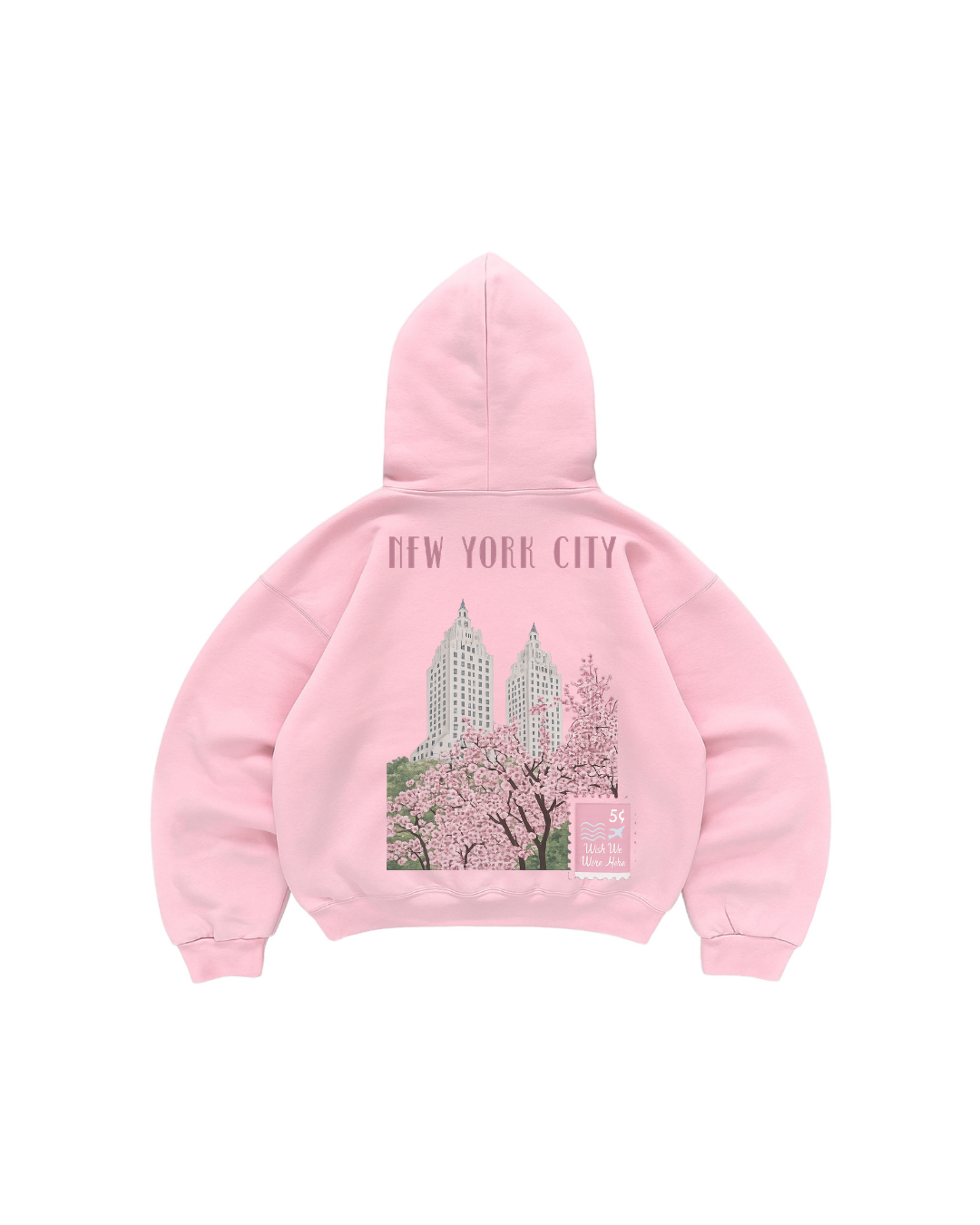 Hoodie  manga globo New York city