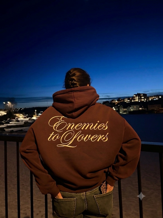 Hoodie  Zip Mangas globo enemies to lovers coffe