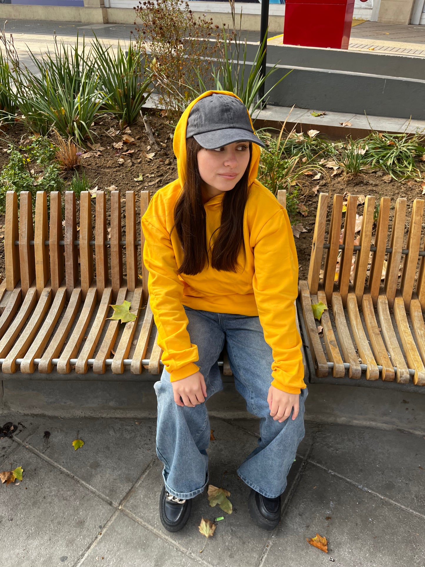 Basic Orange claro- Hoodie Clásico