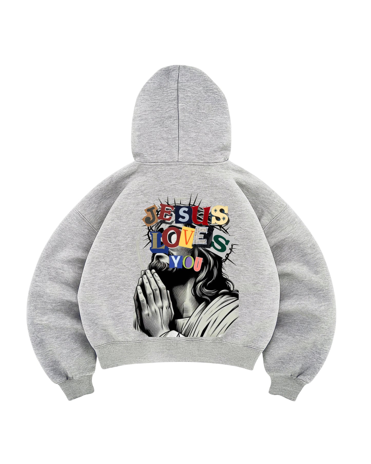 Hoodie god modelo manga globo jesus love you
