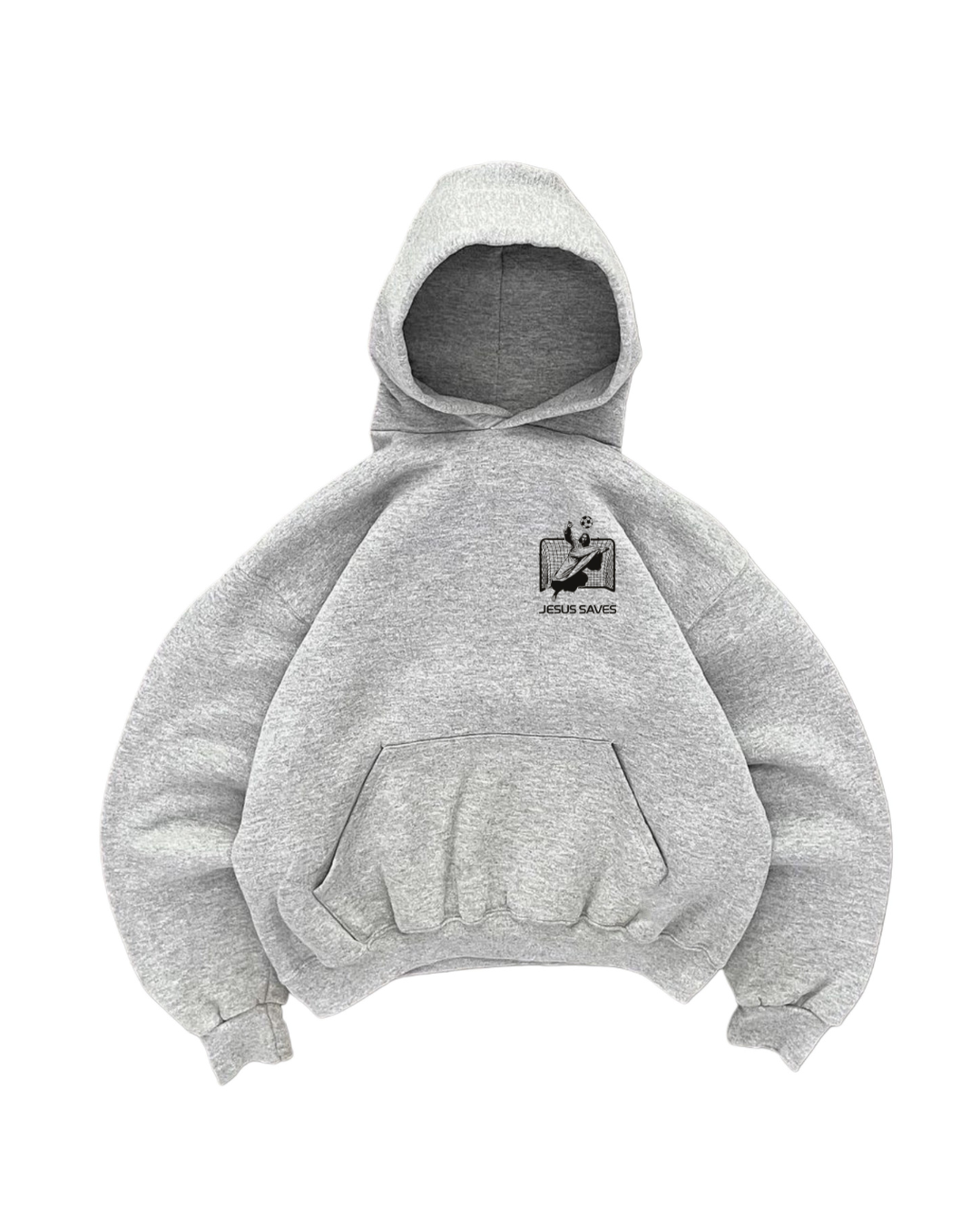 Hoodie modelo manga globo Jesús