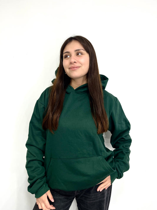 Basic Green oscuro - Hoodie Clásico
