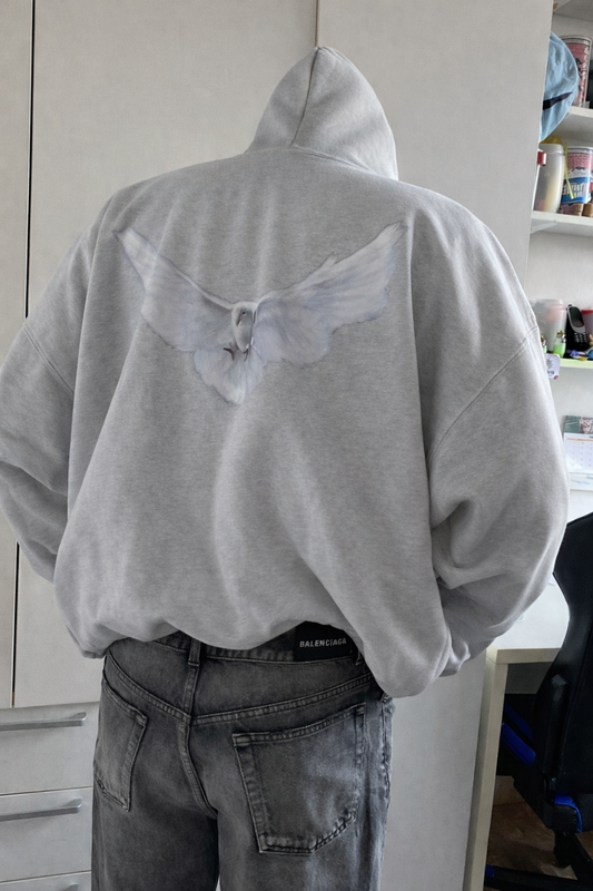 Hoodie dove  mangas globo
