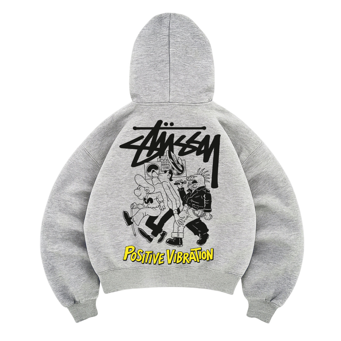 Hoodie mangas globo stussy