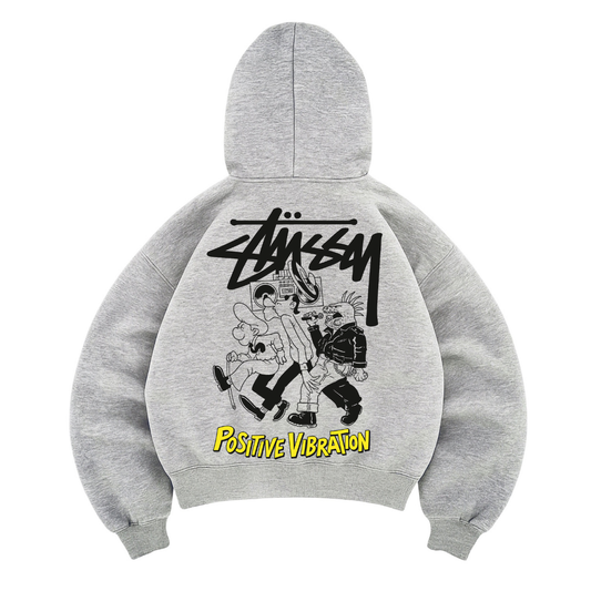 Hoodie mangas globo stussy