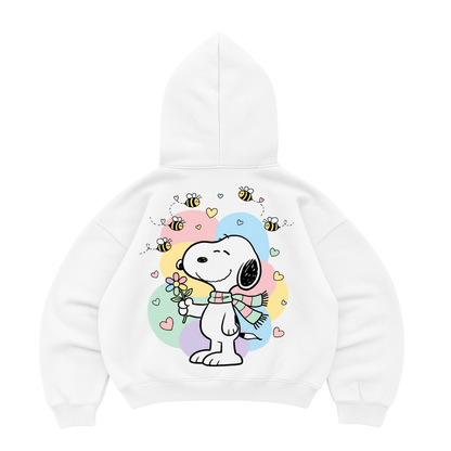 Hoodie mangas globo snoppy