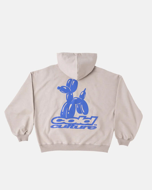 Hoodie beige cold culture Dog
