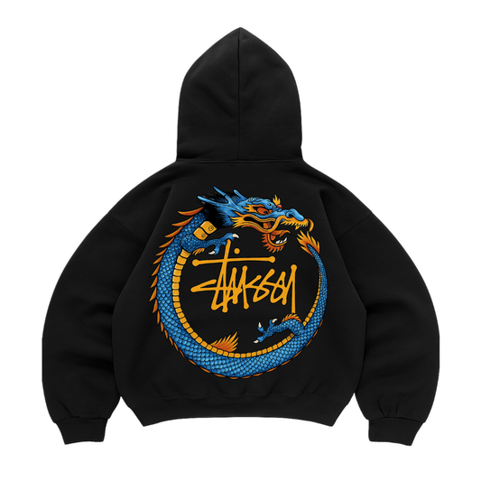 Hoodie mangas globo stussy