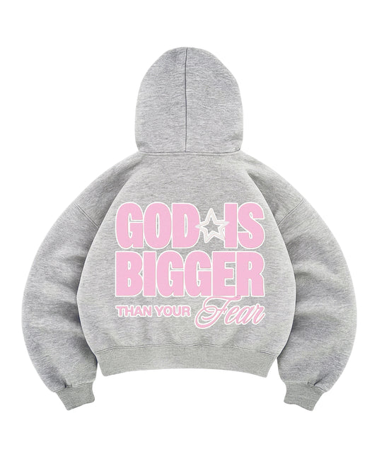 Hoodie god is bigger modelo manga globo