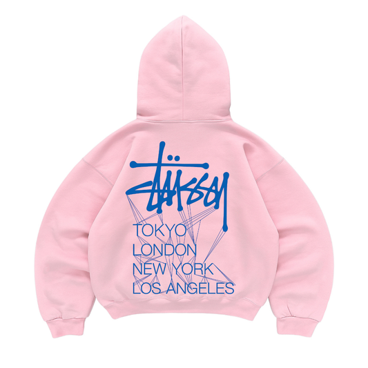 Hoodie mangas globo stussy