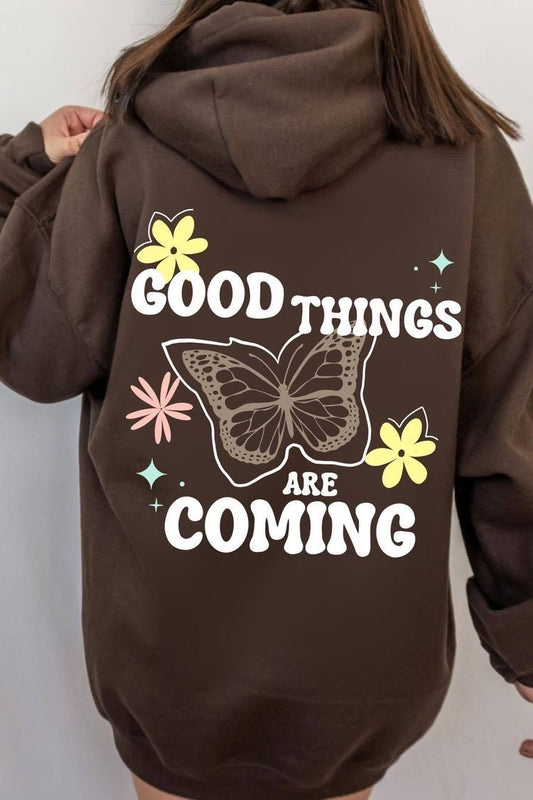 Hoodie cafe good thing are coming