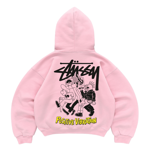 Hoodie mangas globo stussy