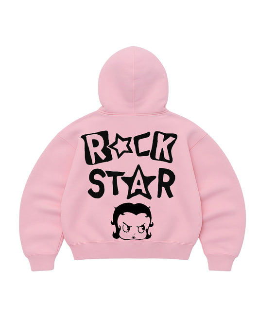 Hoodie mangas globo pink