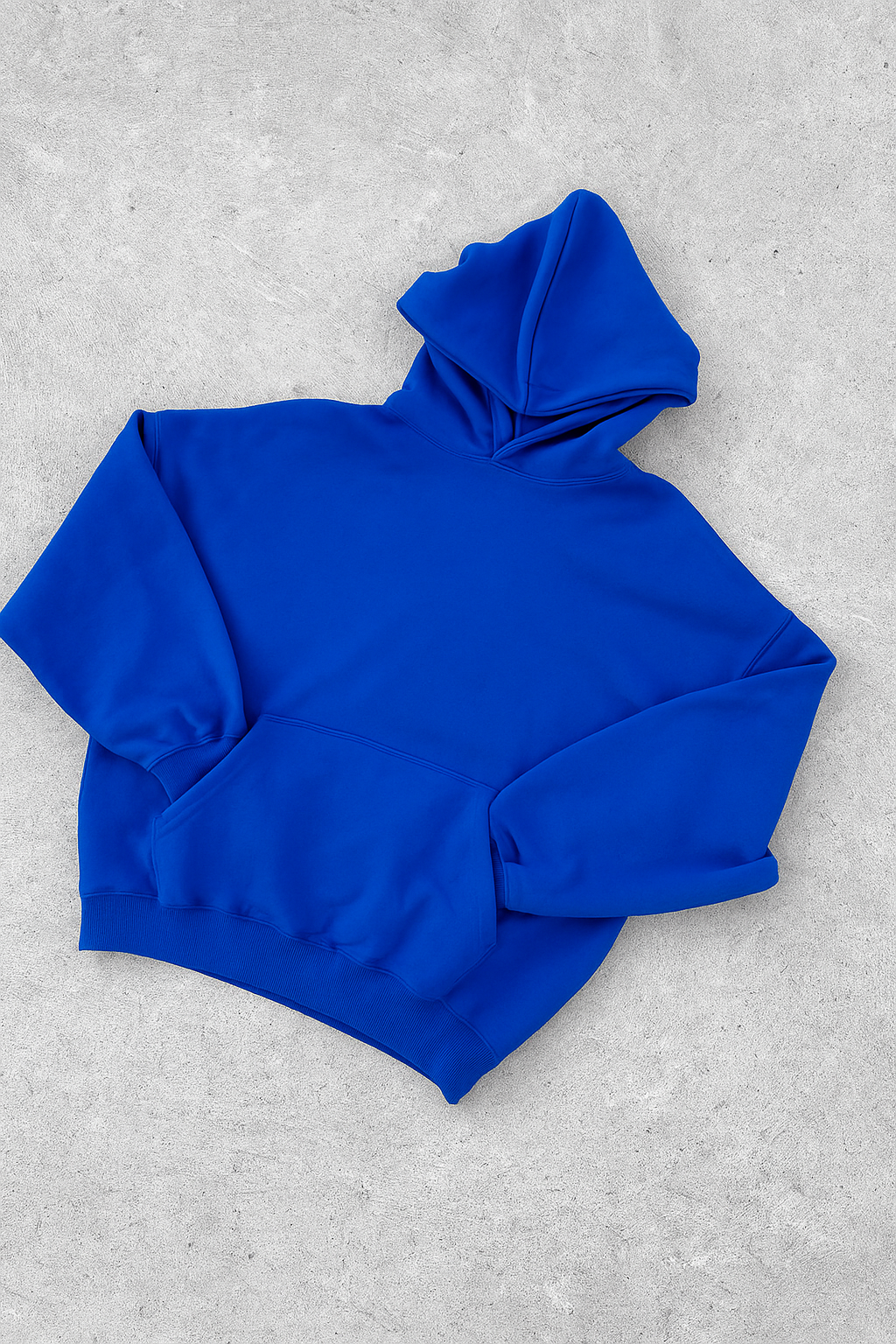 Hoodie manga globo Basic azul