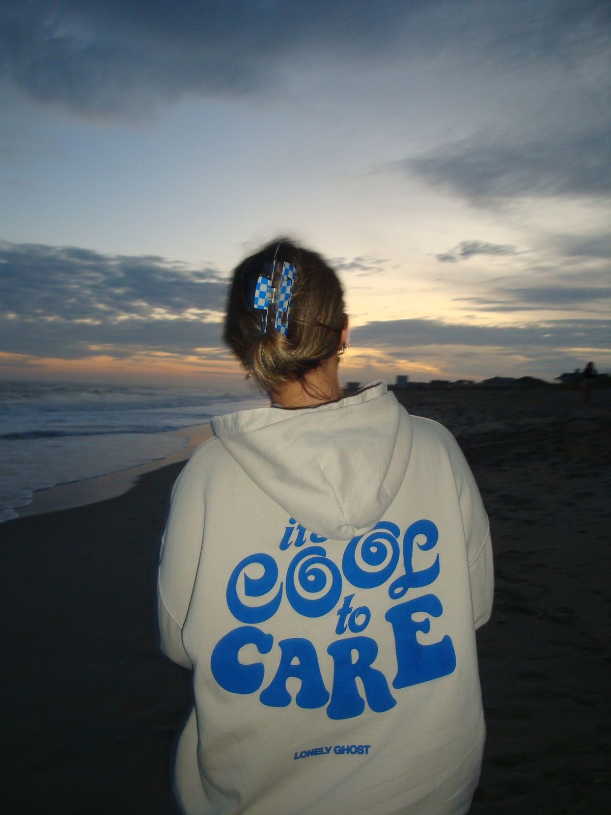 Hoodie cool care modelo clásico beige
