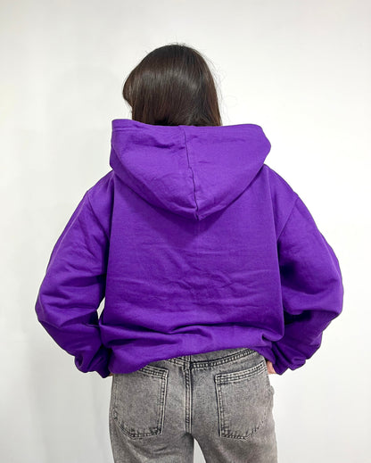 Basic purple   - Hoodie Clásico zip