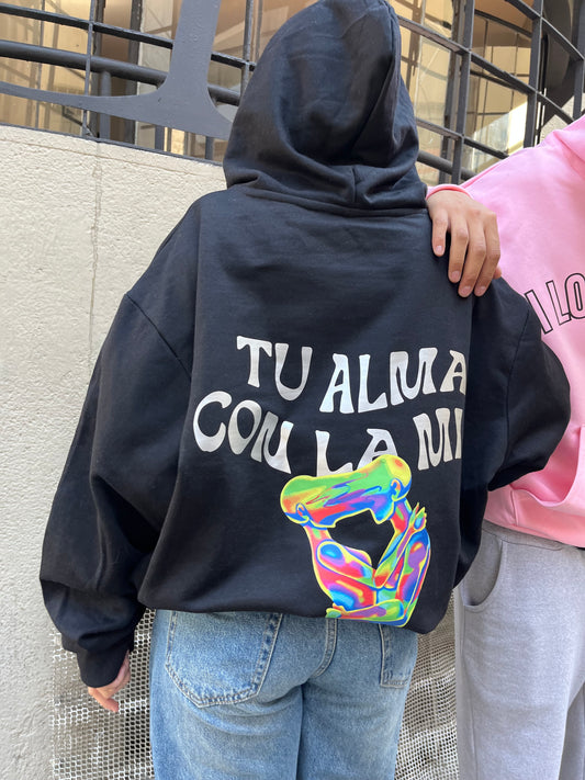 Hoodie Tu Alma con la Mia (con cierre)
