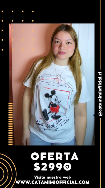 Poleras estampados Mickey,  Minnie