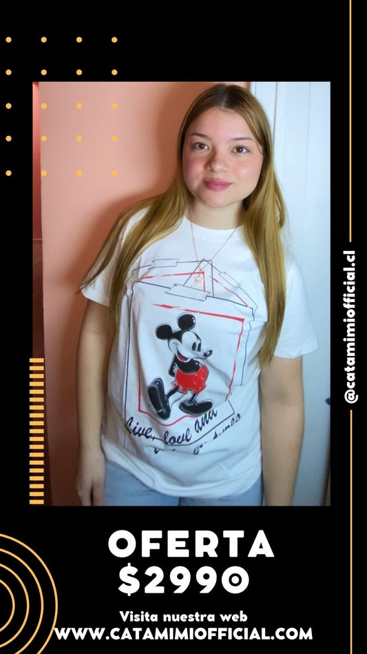 Poleras estampados Mickey,  Minnie