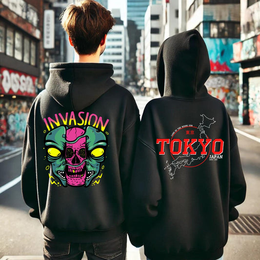Hoodie urbano parejas tokyo