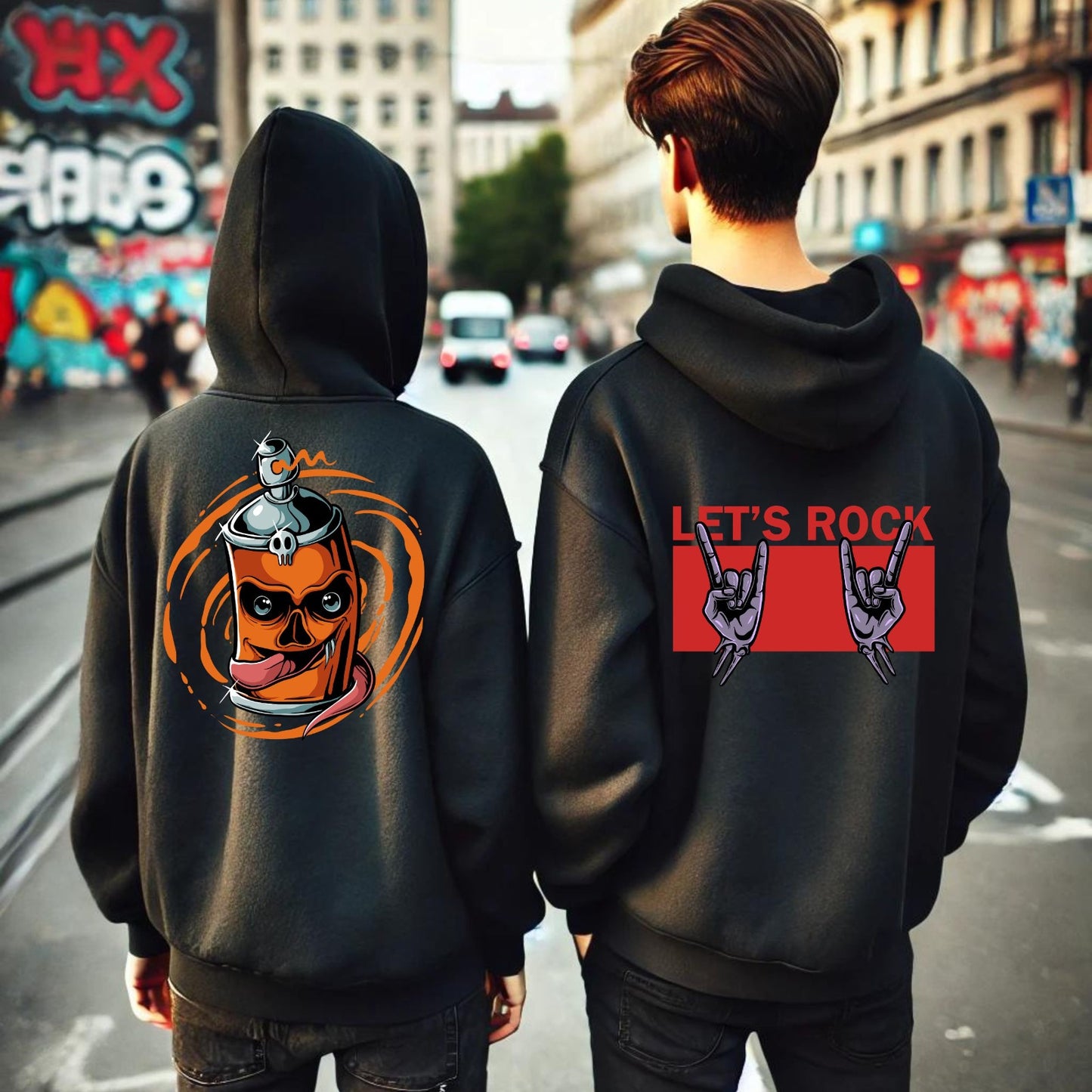 Hoodie Parejas urbano 036
