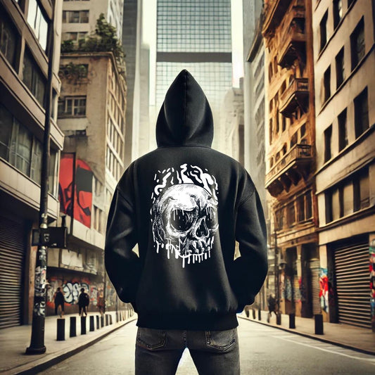 Hoodie urbano calavera #025