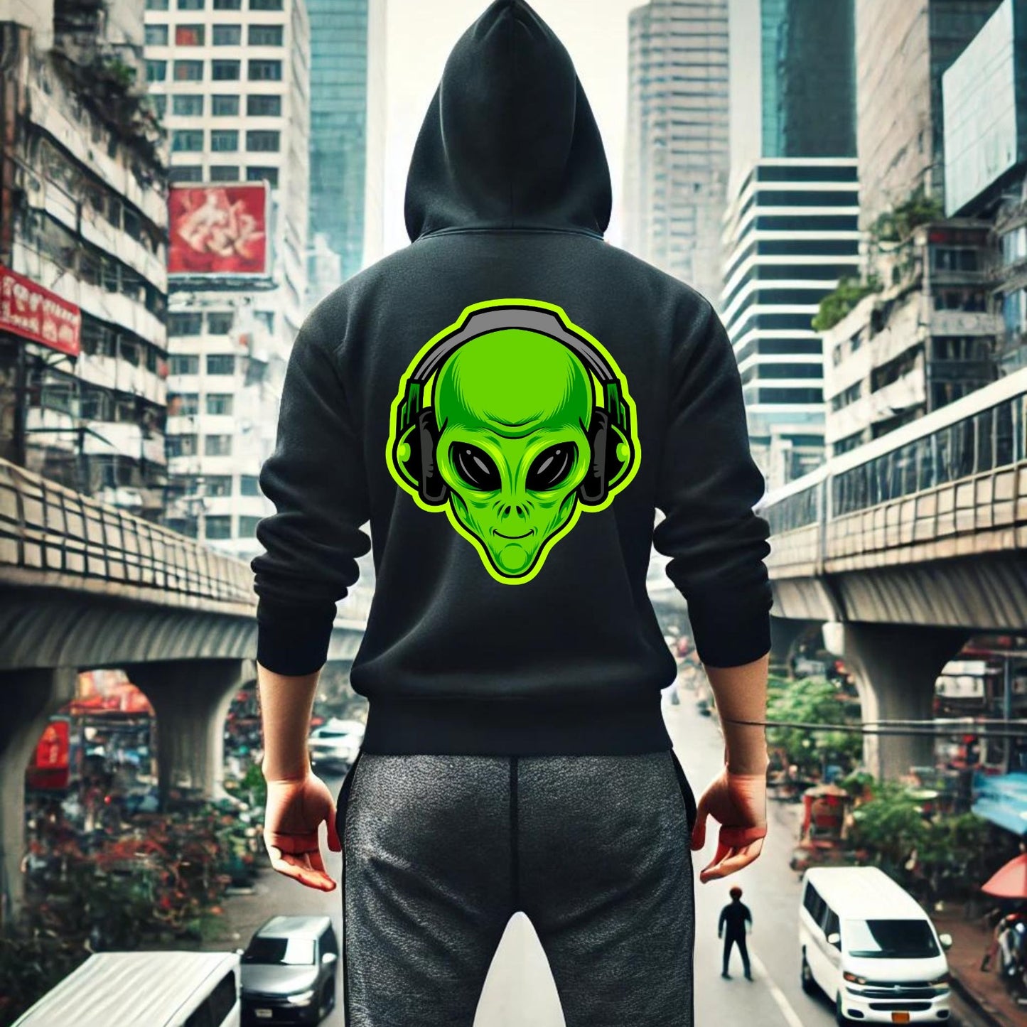 Hoodie MARCIANO VERDE