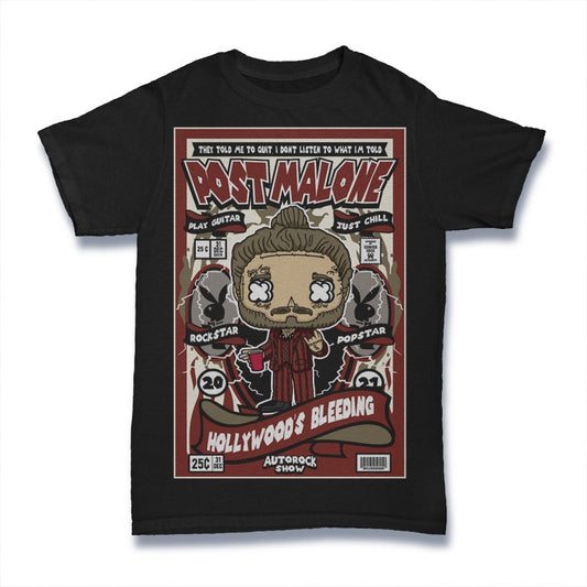 Polera post malone pop culture #0012