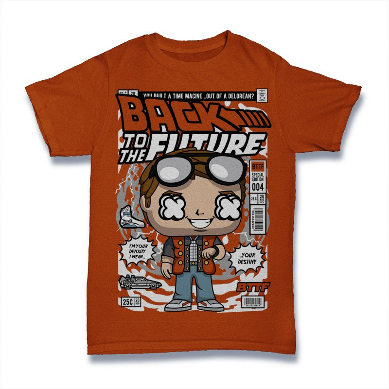 Polera black future pop culture #003