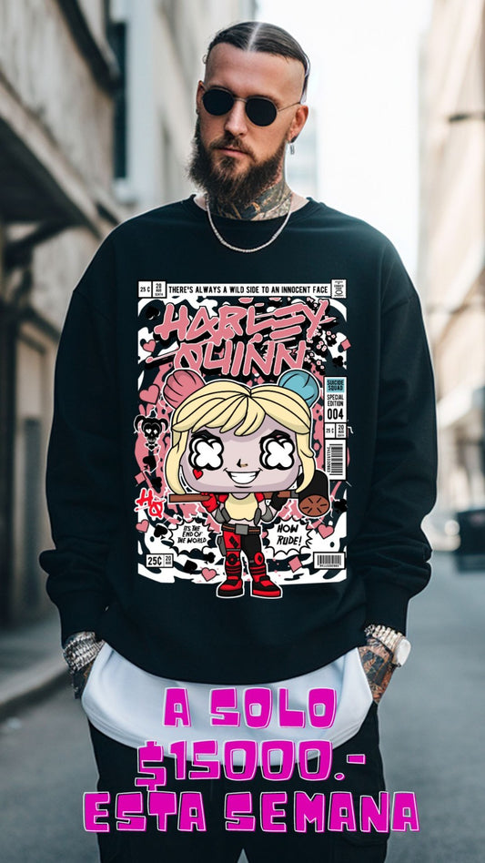 Poleron polo harley quinn #007