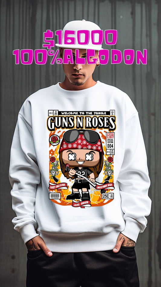 Poleron polo guns n roses #001