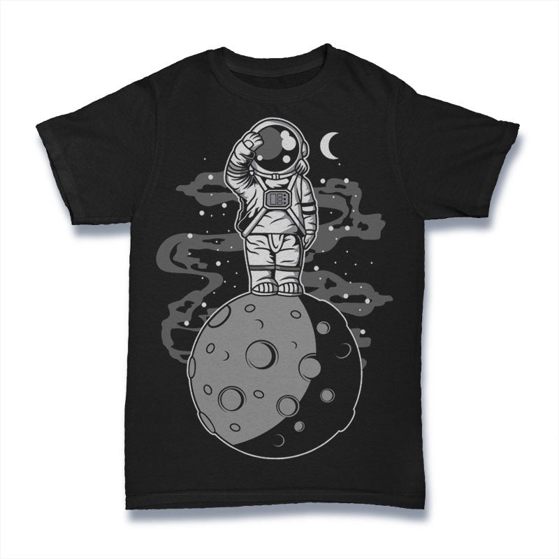 Polera cartoon culture Astronaut Stadin #0016