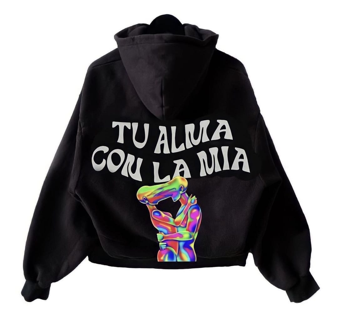 Hoodie Tu Alma con la Mia (con cierre)