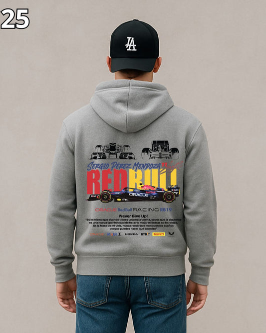 🏁 Hoodie Urban "Auto RedBull" – Edición Gris Premium 🏁