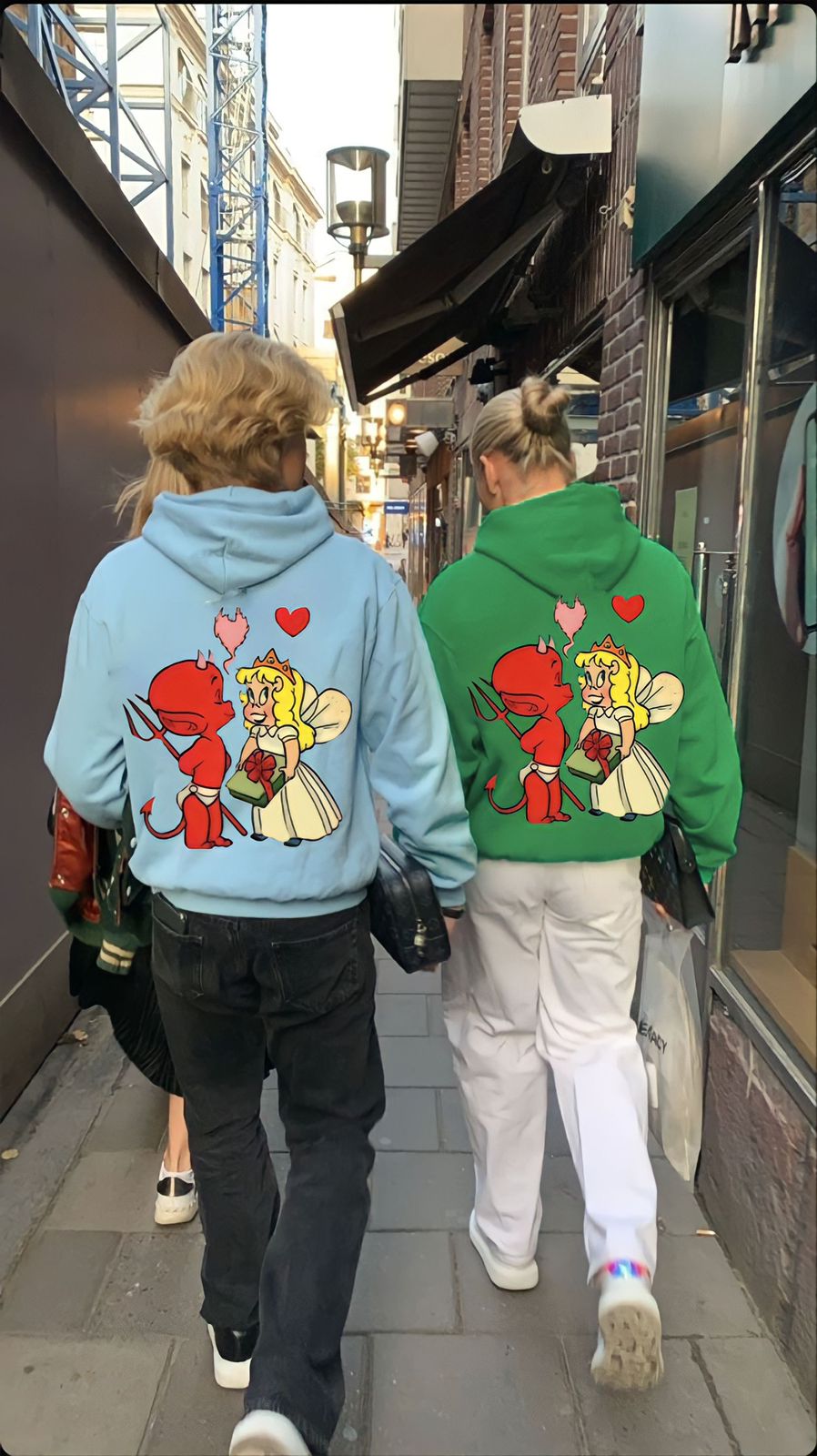 Hoodie parejas Ada y diablo