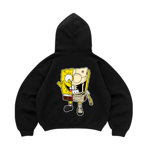 Hoodie Sponge Bob Half Skeleton