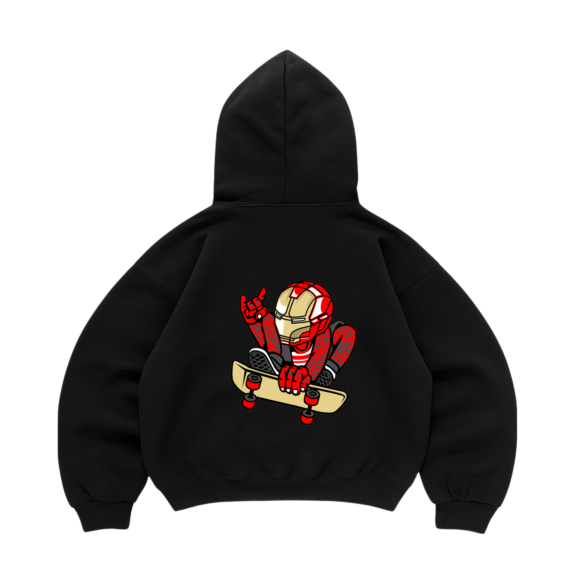 Hoodie Iron Man Skateboard